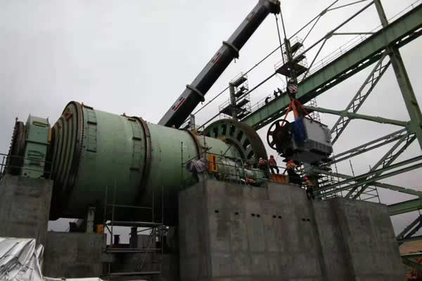 Ball mill equipment installation